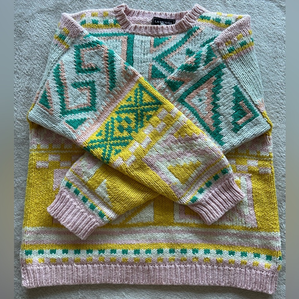 La Vicuña Cotton Crewneck Sweater